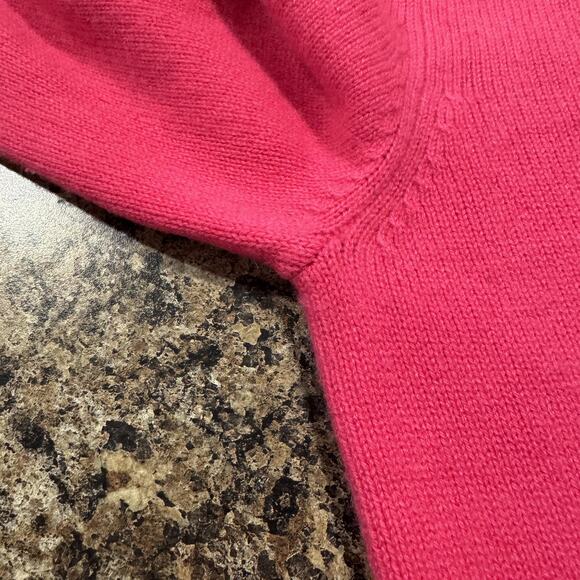 Abercrombie & Fitch Sweater Cashmere Coquette Y2K Preppy Academia Pink Small - Picture 7 of 8
